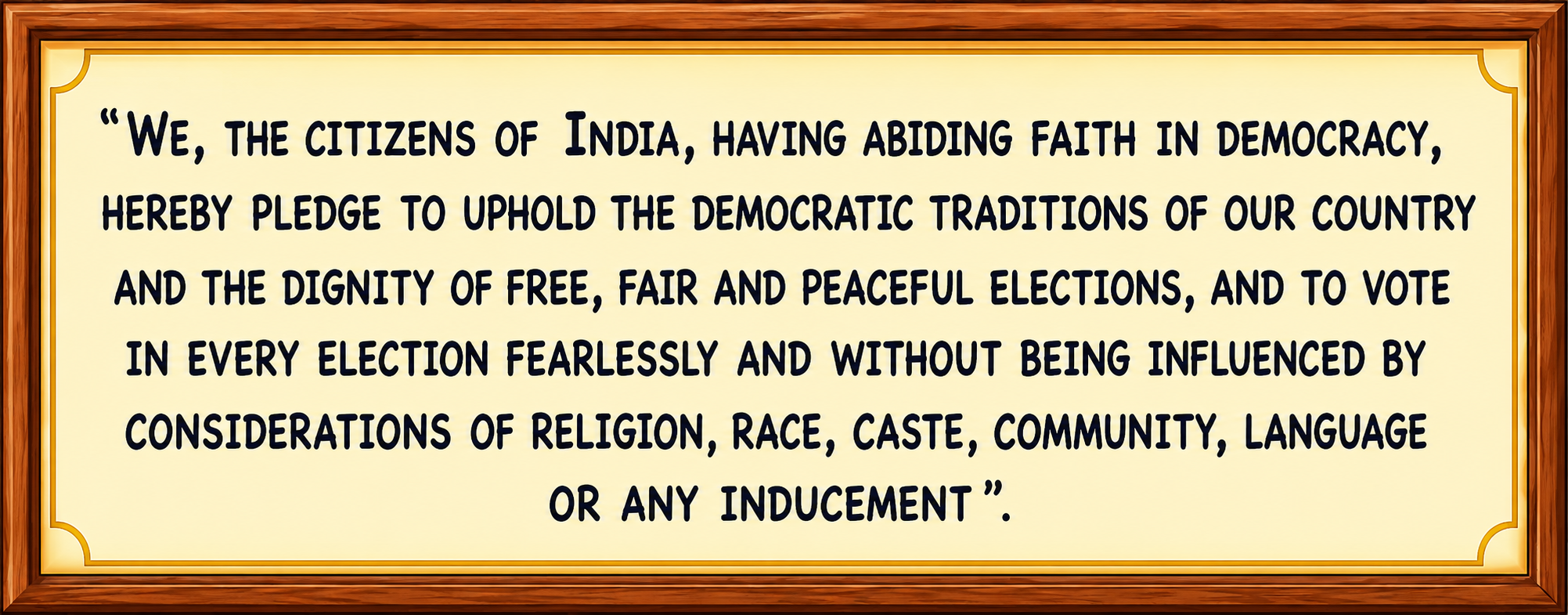 The Voters' Pledge